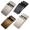 Rectangular Automatic Ratchet Buckle for Leather Straps, Men's Trouser Belt
