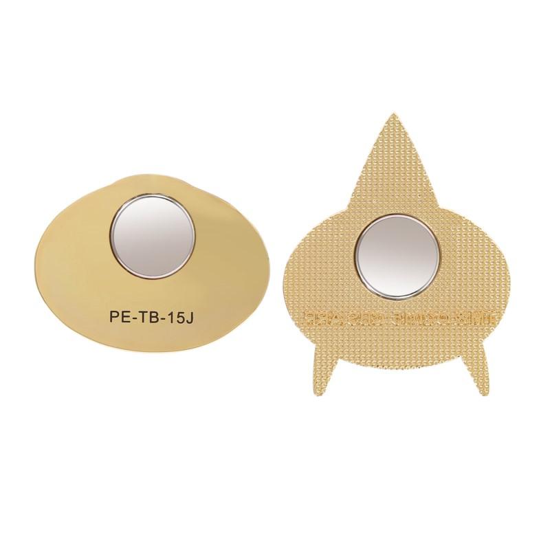 Přibližně 5 cm Star Trek Nová generace Kostým Magnetický odznak komunikátoru Špendlík Kovová figurka Hračky NOVÉ