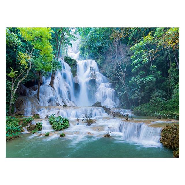 Diamante Mozaic Cascada Peisaj Strass Kit Diamant Paintig Natura Pădure Broderie cu punct de cruce Cadou lucrat manual