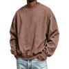 Men's Vintage Wash Long Sleeve Hoodie Casual Pullover Sweatshirt for Everyday Wear