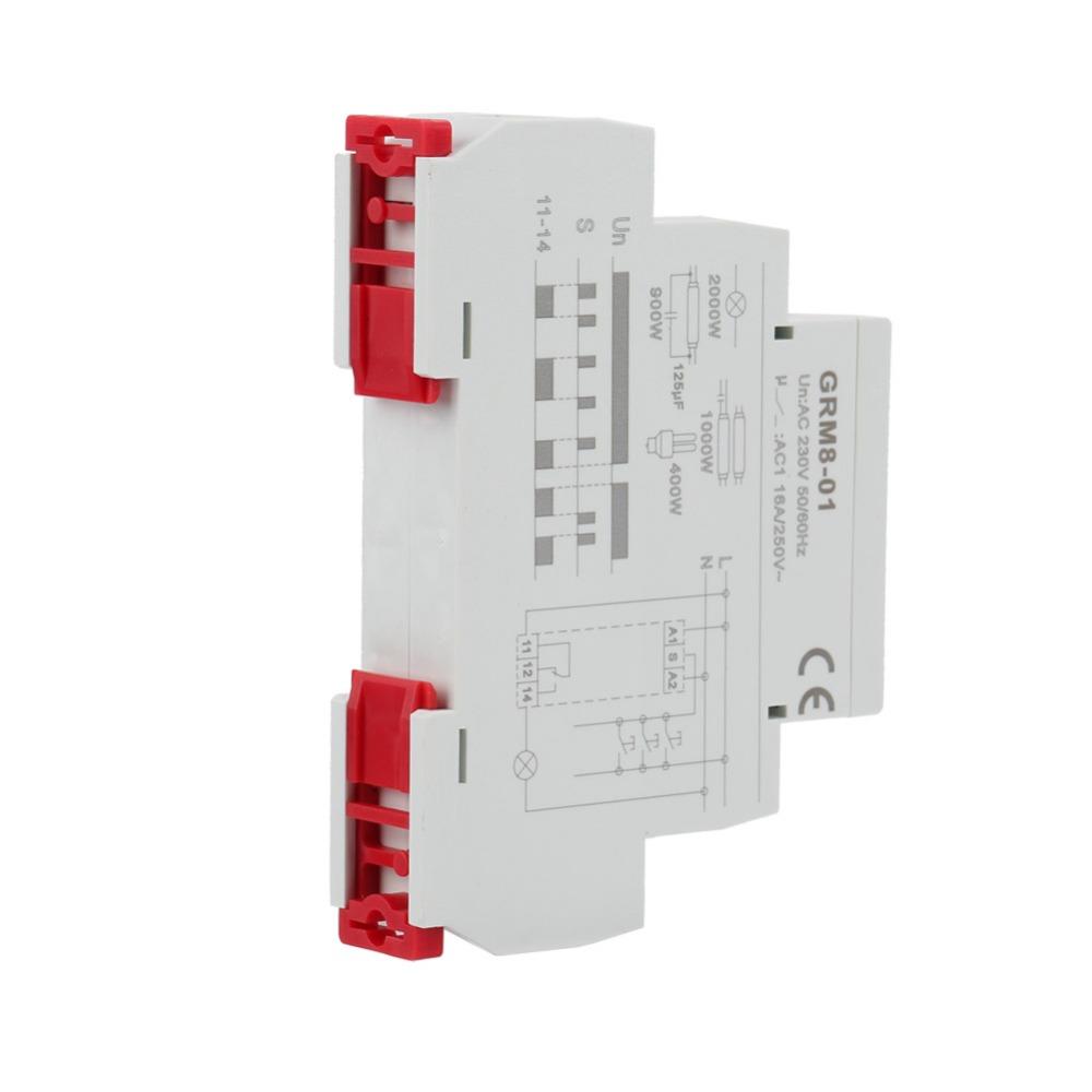 Din Rail Mount Electronic Impulse Relay AC 230V Din Rail Impulse Relay  Electrical Systems