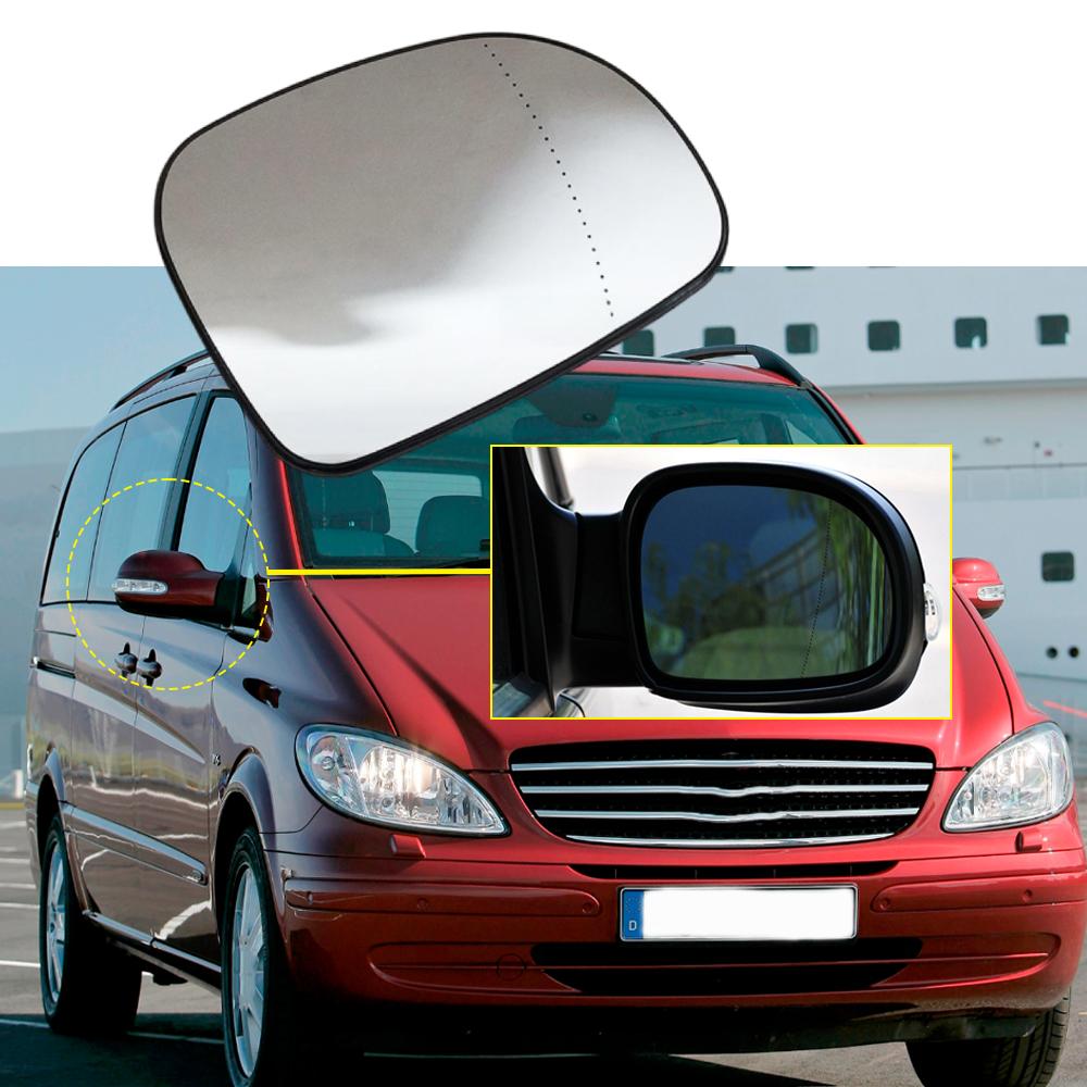 Heated Side Mirror Glass Door Wing Rearview Mirror for Mercedes-Benz Viano W639 2003 2004 2005 2006 2007 2008-2010 A0008100919