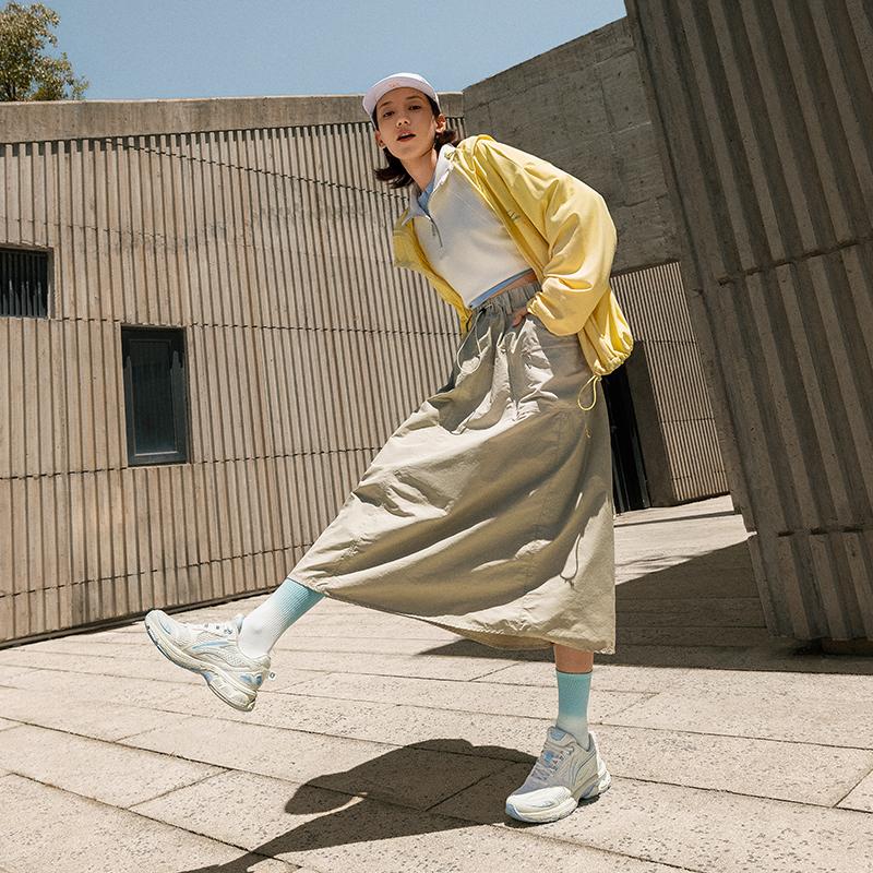 Li Ning Fuyiao 2.0 Klasické Retro Dvojité Tlumení Stabilní Podpora Absorpce Nárazů Protiskluzové Odolné proti Opotřebení Lehké Nízké Běžecké Boty ARXU002-9