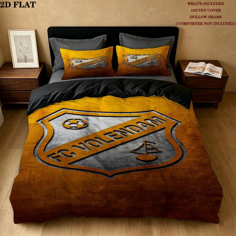 Fc Volendam Bedding Quilt Set Quilt Cover Pillowcase Home Decoration Birthday Gift (1 * duvet cover + 2 * pillowcase, without core)