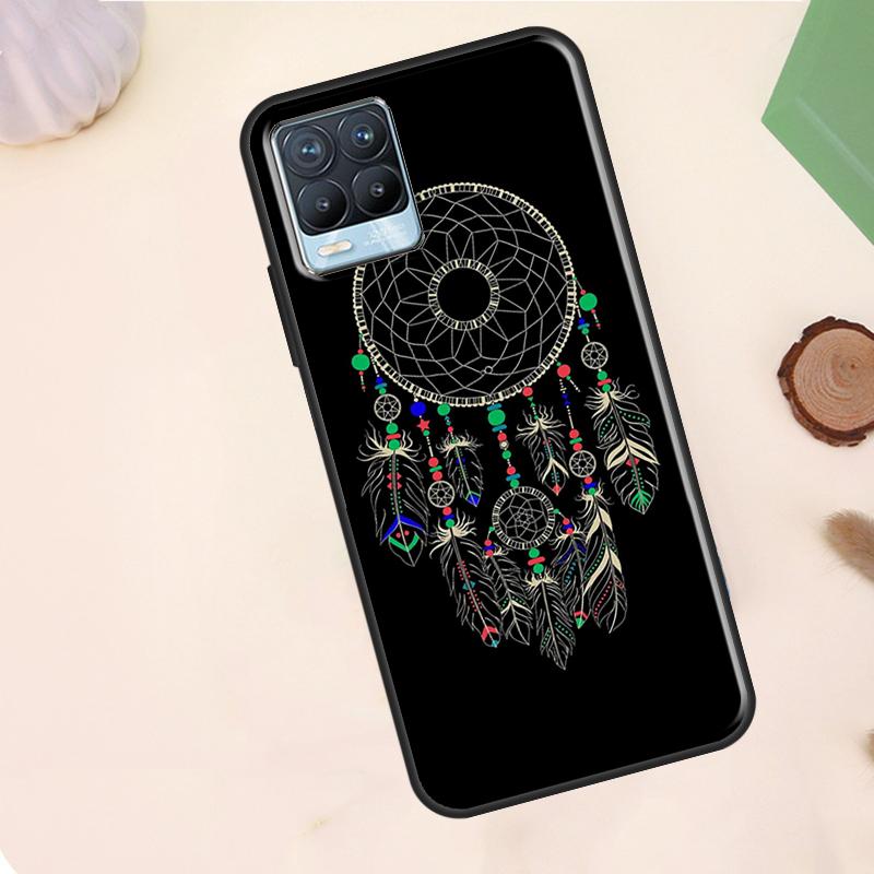 Retro Feather Dreamcatcher Case For Realme C63 C61 C65 C67 C75 C55 C51 C53 C35 C71 11 12 13 14 15 Pro Plus GT6 GT7 Pro
