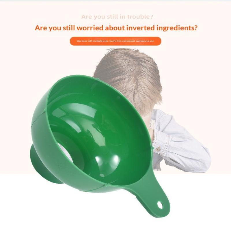 Set da 2 Pezzi Imbuto ad Ampia Bocca di Alta Gamma in Plastica Popolare per Condimenti per Insalate Liquidi Strumenti Ampi Gadget Imbuto a Bocca Cucina Filtro per Conserve