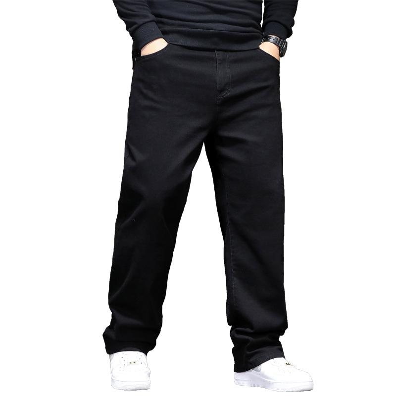Herren High-Stretch Slim Straight Jeans - Große Größen, Frühling/Herbst Stil
