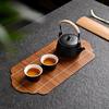 Creative Handmade Bamboo Tea Mat Craftsmanship Kung Fu Tea Set Accessories Tea Making Insulation Mat Bamboo Mat Dry Tea Mat