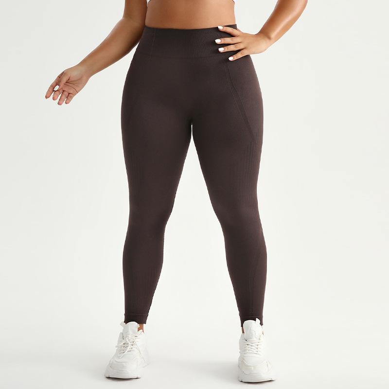 Large Size Seamless Yoga Women'S High Waisted And Hip Lifting Yoga Pants In Stock, Moisture Wicking And High Elasticity Sports Pants For Women