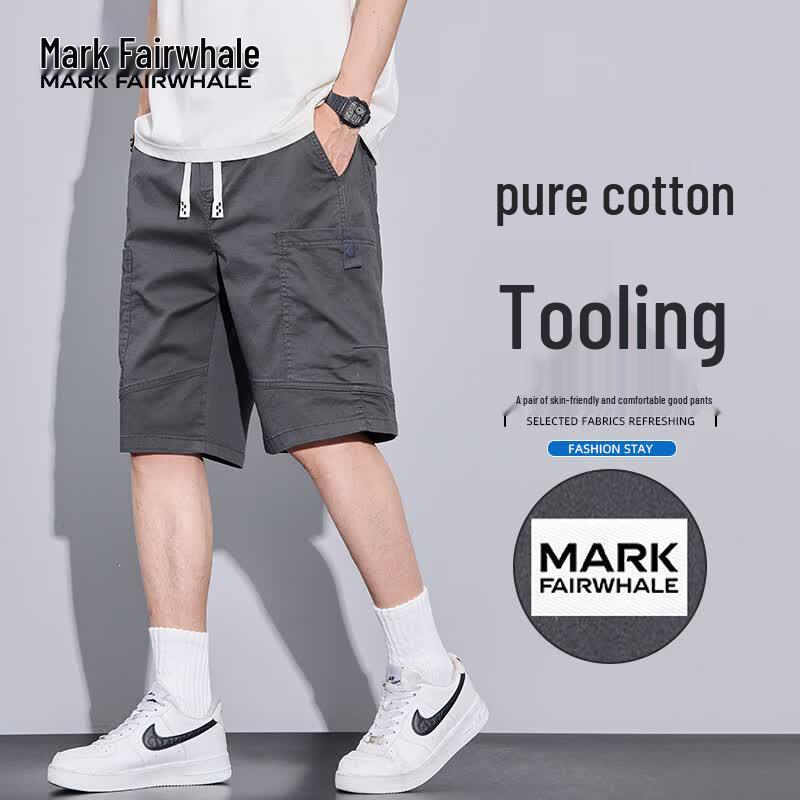 MARK FAIRWHALE Men s Ice-Feel Cotton Sport Shorts XL