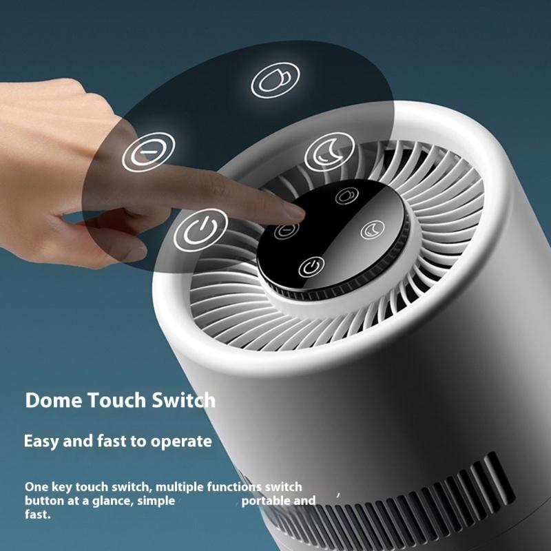 Desktop Air Purifiers Filter Portable Air Cleaner Odor Remover Air Freshener for Bedroom Office Small Air Purifiers