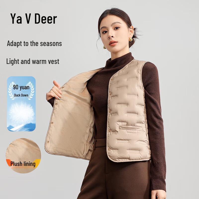 

Yalu Women s Lightweight Round Neck Down Vest S