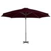 VidaXL Parasol de Jardin en Porte-à-faux avec Mât en Aluminium, Pare-soleil de Patio, Abri de Soleil, Parasol de Terrasse 312306