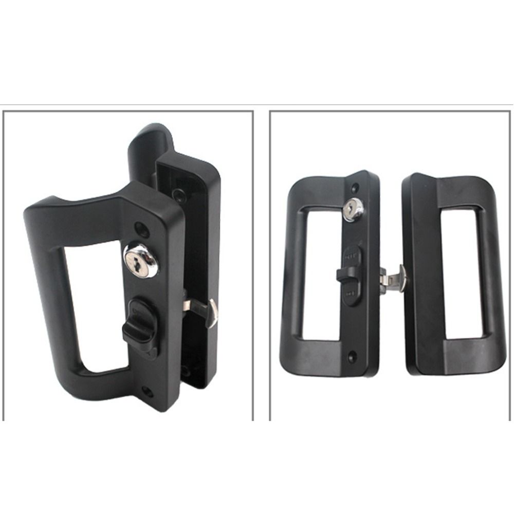 with Key Sliding Door Lock Aluminum Zinc Zinc Alloy Sliding Door Handle Replacement Household Hardware