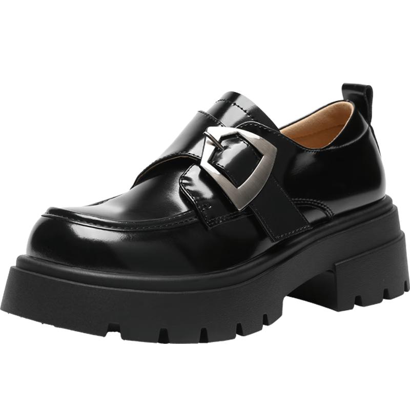 ZHR Women s Retro Platform Velcro Loafers 35