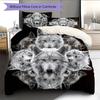 Cartoon Pattern Bedding Quilt Set Quilt Cover Pillowcase Home Decoration Birthday Gift (1 * Duvet Cover + 2 * Pillowcase, Without Core)