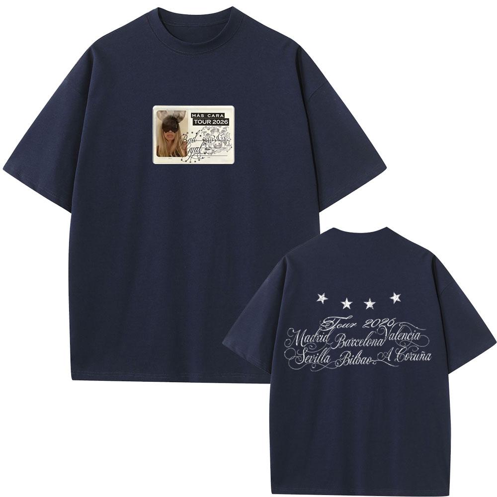 Singer Bad Gyal Tour 2026 Tshirt Unisex Women Fashion Pop Music T Shirts Unisex Casual Oversized Short Sleeve 100 Cotton Tshirts