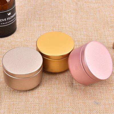 Candle Tin Round Metal Tin Box Candle Tin Aluminum Jar Storage Candle Travel Tin