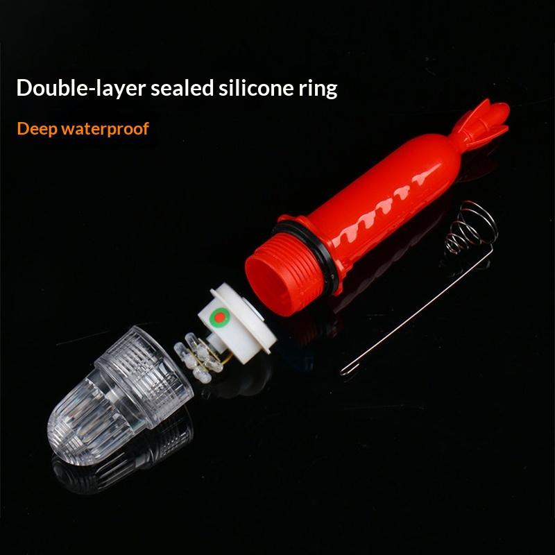 Fishing Light 15cm LED Underwater Signal Blinker for Saltwater Freshwater Boat Pier Night Fishing Enhanced Range
