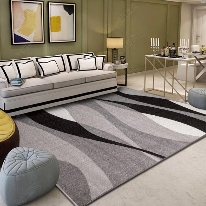 Modern Nordic Rectangular Carpet for Living Room, Bedroom, and Sofa Area