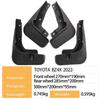 Toyota BZ4X 2022 Tire Mudguard: Foreign Trade Cross-Border