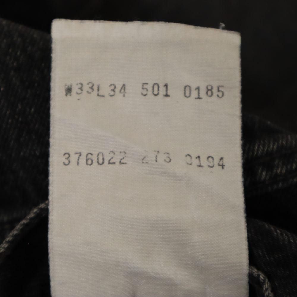 Levi's 90s 501 Polish Euro Piece Dyed Black Straight Denim Pants Jeans Men's Used