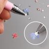 Rotierender Nailart-Punktierstift für Strasssteine mit 360-Grad-Spitze, rutschfestem Griff, Nailart-Punktierstift für DIY-Nageldesigns