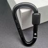 Safety Multicolor Aluminium Climbing Button Alloy Carabiner Camping Hiking Hook Buckle Keychain