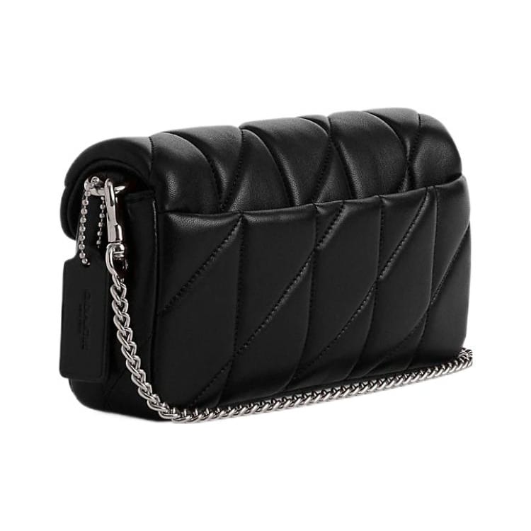 Coach Tabby Nappa Leather Handbag, Shoulder Bag Small Women's Black CP018-LHBLK