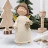Angel Figurine Figure Sculpture Art Crafts Resin Decorative Statue Tabletop Ornament for Bedroom