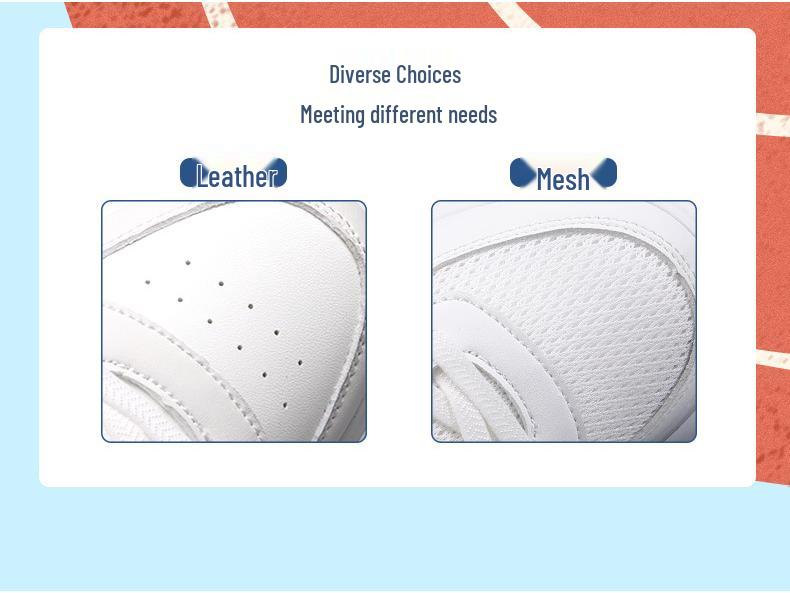 2025 Autumn Kids' Breathable White Mesh Sports Shoes for Boys & Girls