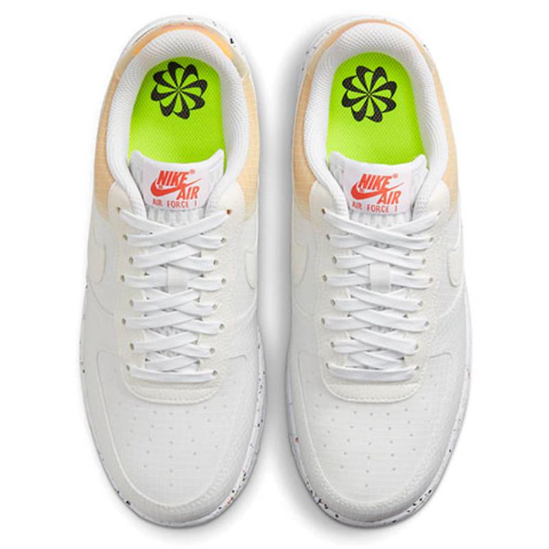 Nike Air Force 1 Low Crater White Orange Sneakers DH2521-100