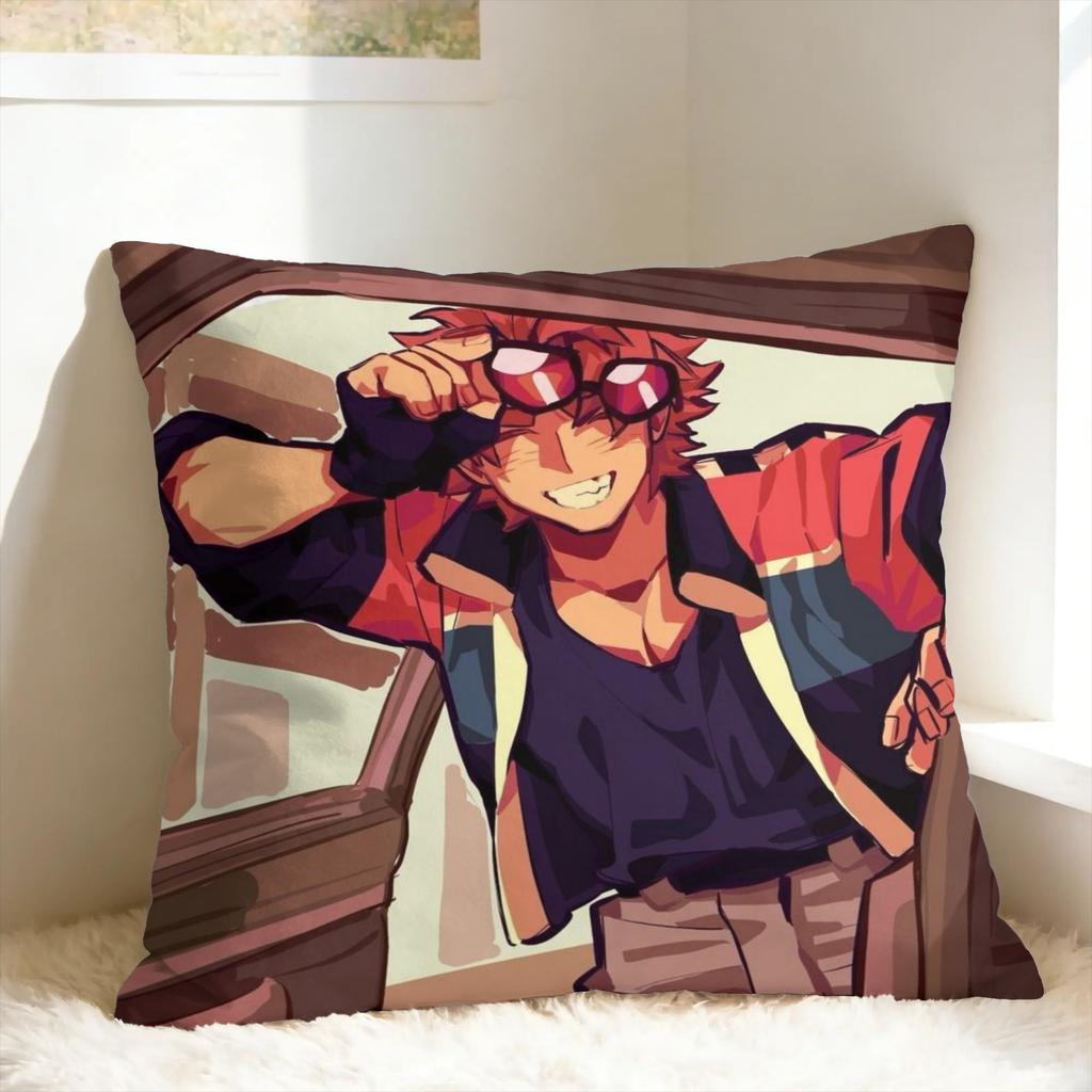 Benny Jackpot Crash Course Eddie Pillow Cover  Kawaii Pillow Case For Office Car Home Decor Soft Cushion Cover Birthday Gift