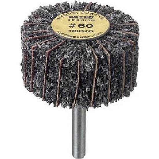 TRUSCO Nylon Mix Outer Diameter 50mm X Thickness 25mm X Shaft 60mm of Wheel, 6mm, (Pack 5) FM5025-60