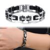 Classic Men's Cross Bracelets 316L Stainless Steel Silicone Bracelet for Man Male Jewelry Friendship Men's Bangles on Hand