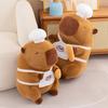 Capybara Fortune Tree Chef Plush Toy Koi Fish French Fries Backpack Gift Kids