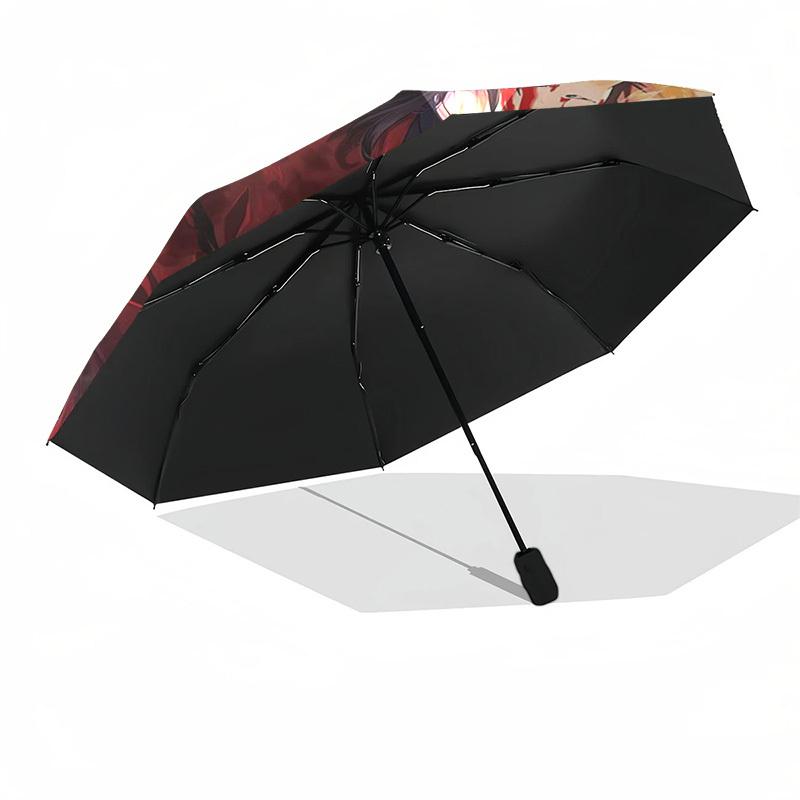 1pc Anime Character Design Outdoor Umbrella - Automatic Opening/Closing with 8 Bone Iron Frame, Perfect for Fans, Travelers, Daily Use, and Gifts!V046