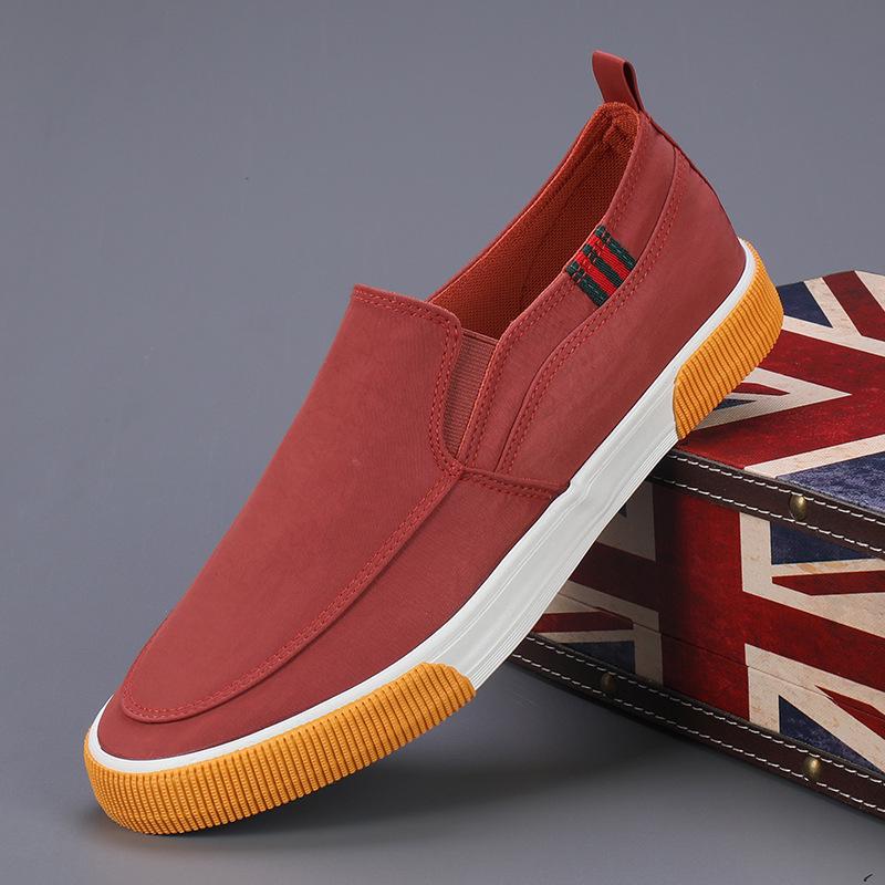 Spring Men's Breathable Slip-on Canvas Shoes - Casual Low-top Fashion for Daily Wear