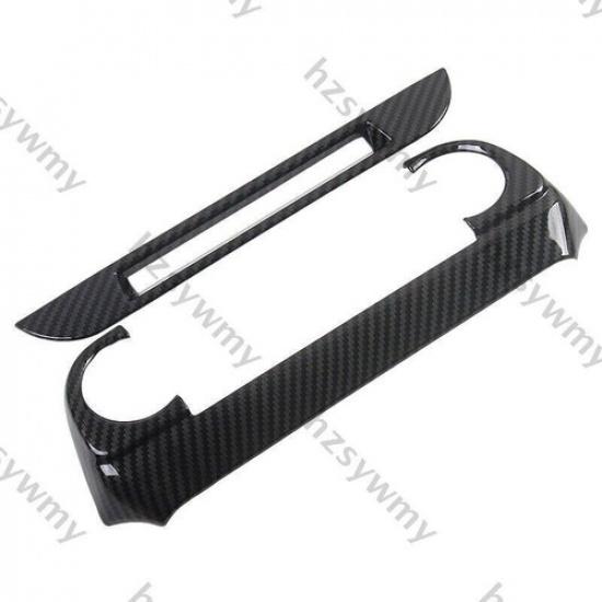 Mazda CX-5 ABS Carbon Fiber Central Console AC Switch Panel Trim For 2017-