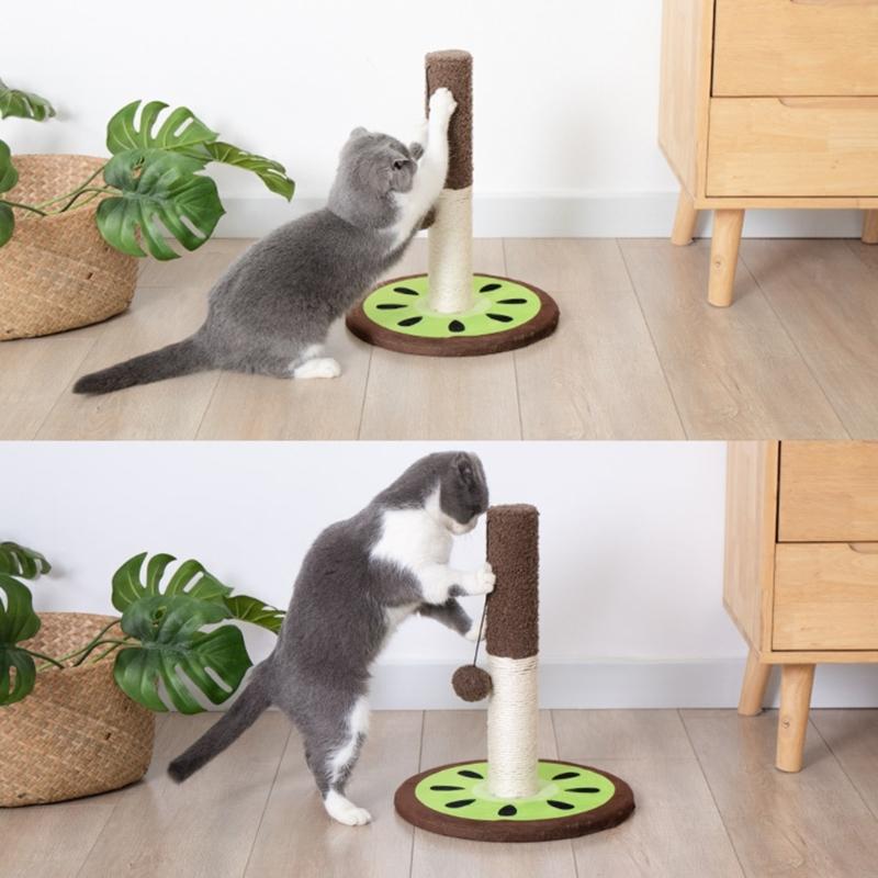 Cute Cat Scratcher Interactive Pet Toy for Cat and Kitten Playing Post