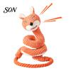 Engaging Toys to Reduce Anxiety Dog Tug Rope Toy, Cute Fox Rabbit Squeaky Chew Toy with Crinkle Paper, Comfortable Plush for Pets Pull Interactive