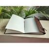 Handcrafted Leather Grimoire Journal: Custom Three Stone Design, Ideal Gift