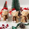 3pcs Christmas teddy bear plush teddy bear gift clothing bag keychain pendant pendant pendant accessory, perfect Valentine's Day, Christmas,