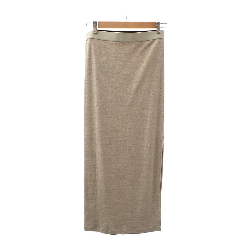 Loewe S359Y1HX04 M Long Skirt Beige Cotton/wool Women