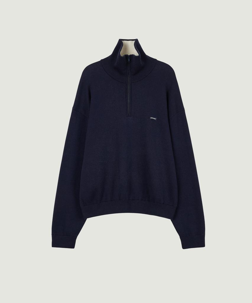 GROVE Devin Half Zip-Up Knit (Navy)