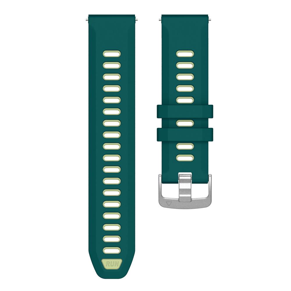 20 mm silikonklockarmband för Garmin Forerunner 170 70 570(42 mm) 645 245 165 158 55 Vivoactive 5, Mjukt Ersättningsarmband