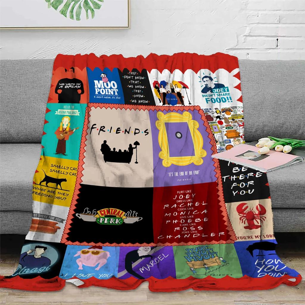 Friends TV Show Flannel Throw Blanket for Kids Adults  Perfect Gift for Girls Suitable for Picnic Travel Bed Use  All Season Bla