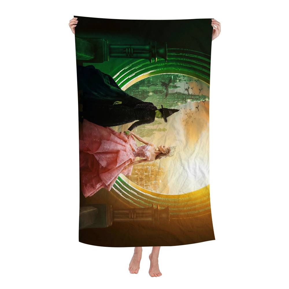 W-wicked Movie Big Microfiber Beach Towels Quick Dry Towel Sand Beach Towels Pool Towel For Travel Swim Pool Yoga