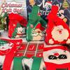 Mini Santa Claus Snowman Christmas Knit Bag Christmas Tree Reusable Christmas Gift Bags Knot Wrist Bags