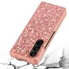 For Samsung Galaxy Z Fold5 5G Glitter Sequins Phone Case Electroplating TPU Frame Hard PC Back Cover